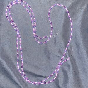 Waist bead. Glass seed beads .